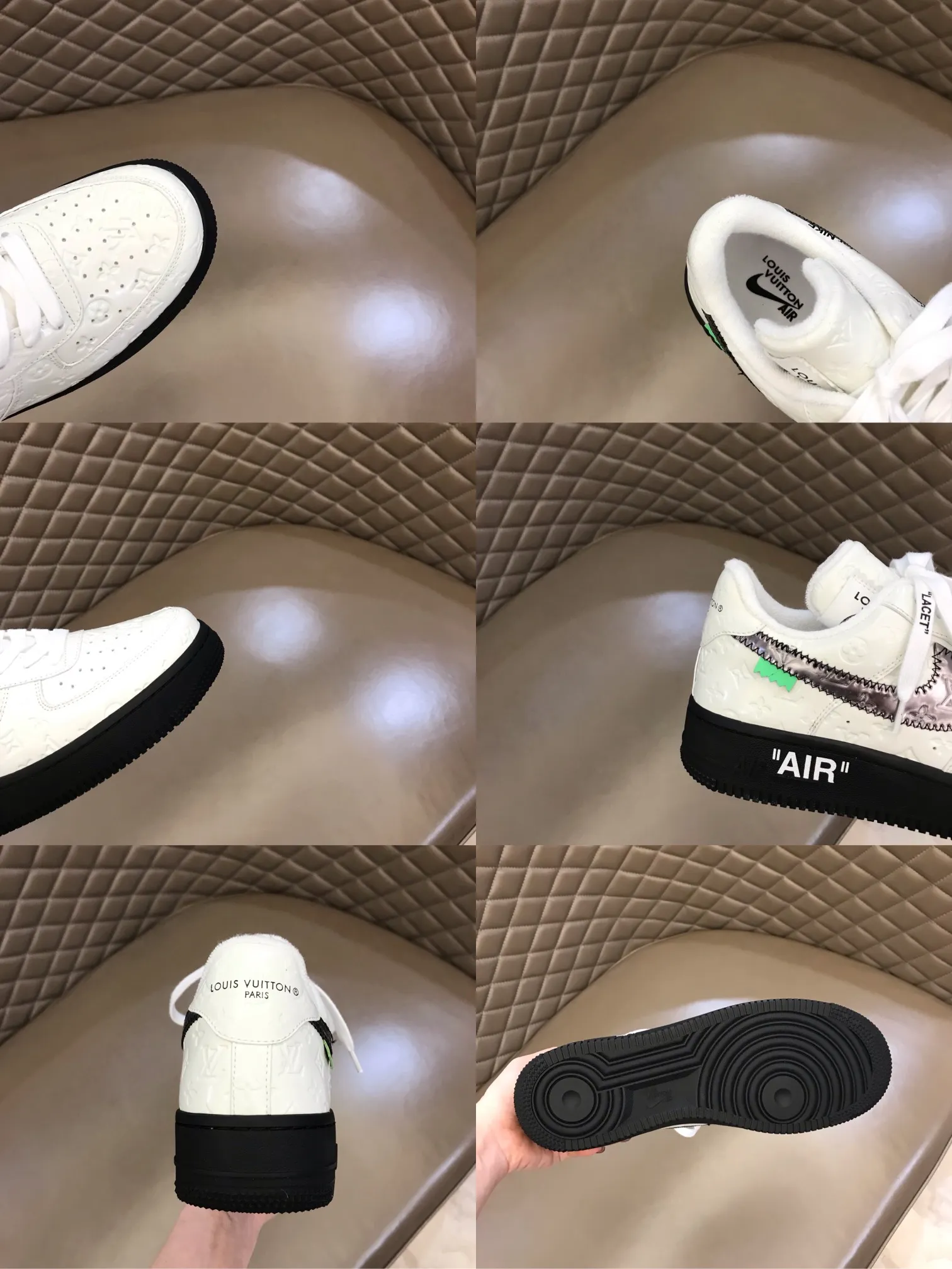 Men's shoes 💰p440 "*OUIS *UITTO*" x OFF-WHITE x Nike tripartite collaboration! Trendy and cool men's casual sports shoes with unrivaled color matching. The design idea basically continues the style of THE TEN. The Swoosh line and tongue label have a very familiar visual effect and are both fashionable and trendy! A must-have for fashionistas! The effect on your feet is absolutely stunning! (The original drawer packaging accessories are complete) Code number 38-45